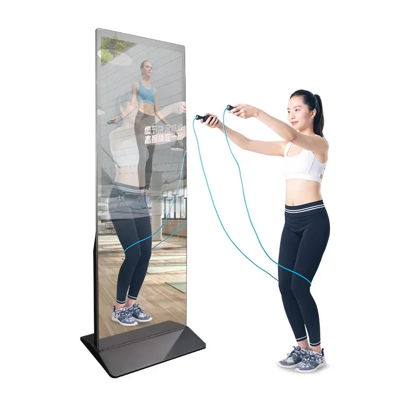 43 дюймов ЖК-дисплей smart touch digital signage тренажерный зал дома Интеллектуальное интерактивное зеркало для тренировки фитнес