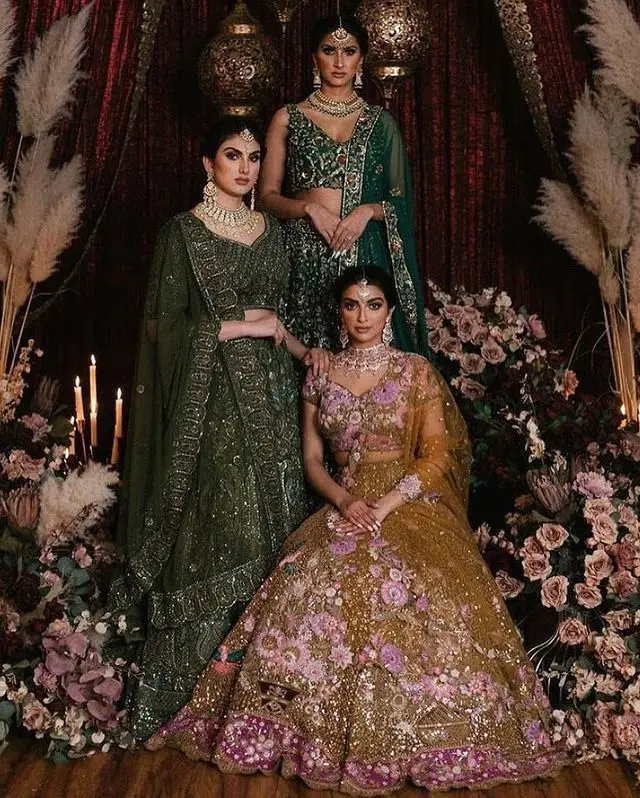 Fashionable Adults Soft Butterfly Net Work Lehenga Choli with Cancan Canvas Patta Sequins Embroidered Indian Pakistani Clothing