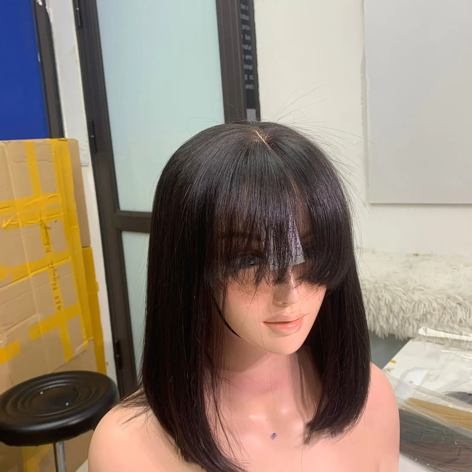 Vietnamese High Quality Bone Straight highlight orange Hair Extensions 100% Unprocessed No Tangle No Shedding with Whosale Price