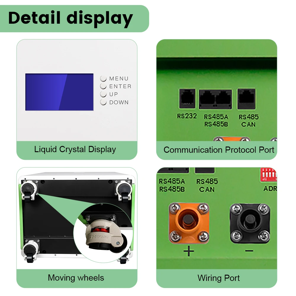 Smart Lithium Ion Battery 12kwh 48v Lifepo4 Battery Pack For Solar System 250ah Battery 48v