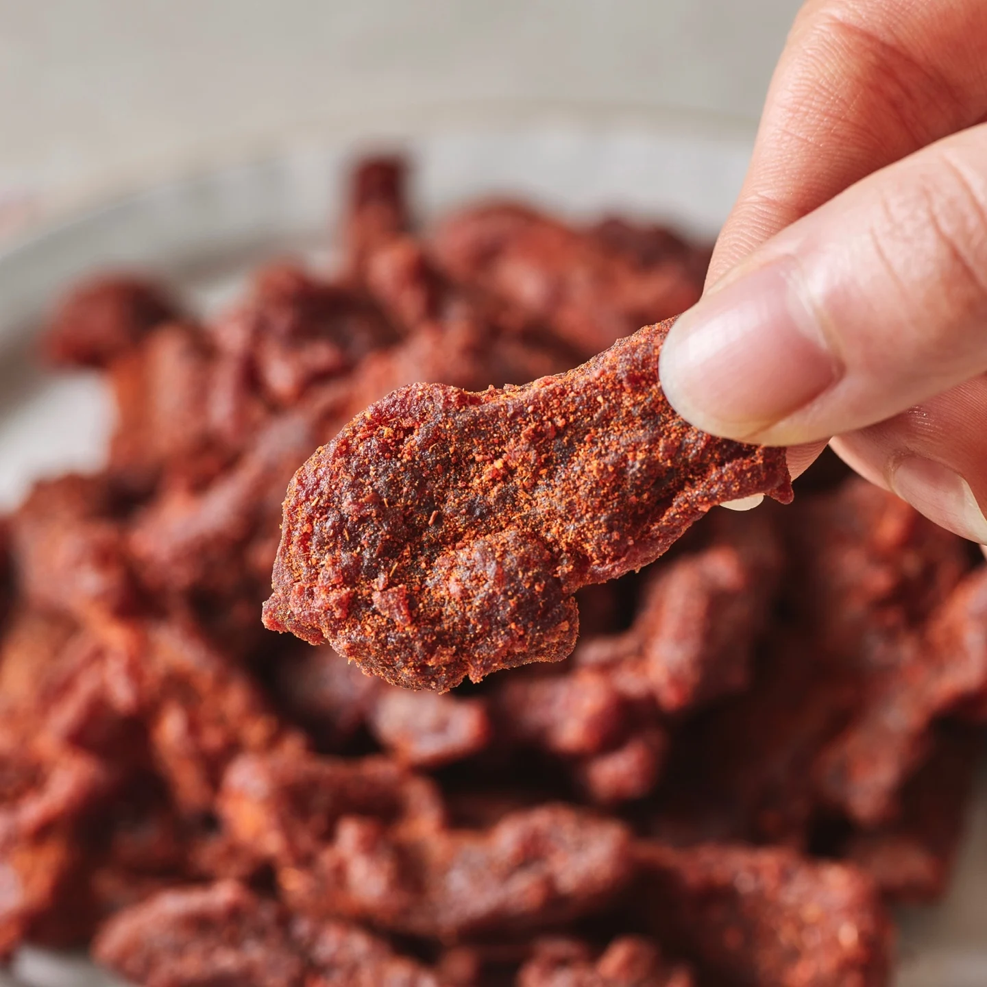 UNLIMEAT Non-gmo soy protein vegan plant based Jerky Smoky chili taste