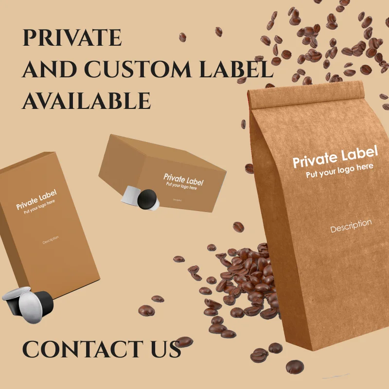 Private Label Custom Coffitaly compatible Espresso Point Coffee Capsules TOP ARABICA 100 pcs in flow pack per box