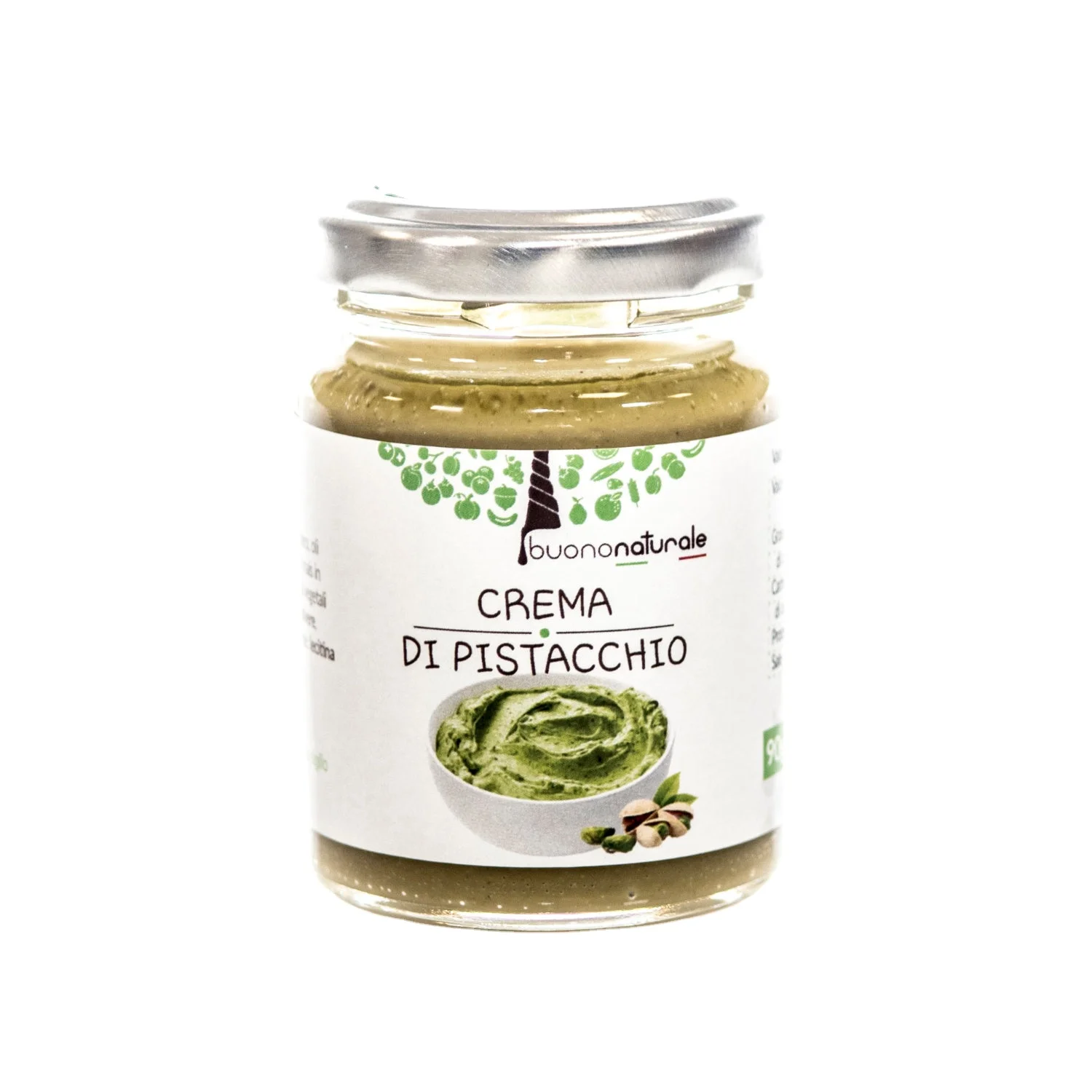 Pistachio spread cream 90g Original Italian Sweet Cream for Filling Sweets or Spreading Made from Sicilian Dried Fruits