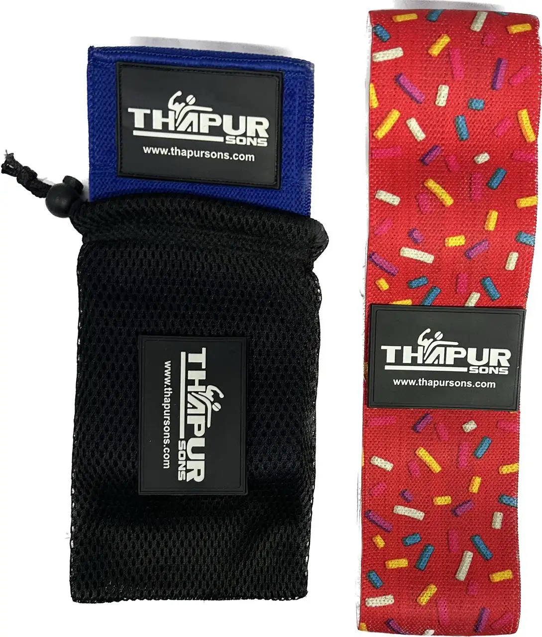 Logo Personnalised Imprime 3 Bandes De Coton Tissu Hip Booty Ensemble Band Resistance Tissu Fitness