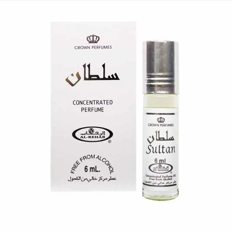 Oil Perfume SULTAN by AL REHAB 6 ML 100% Oil Unisex Dubai perfumes Arabic Alcohol-free