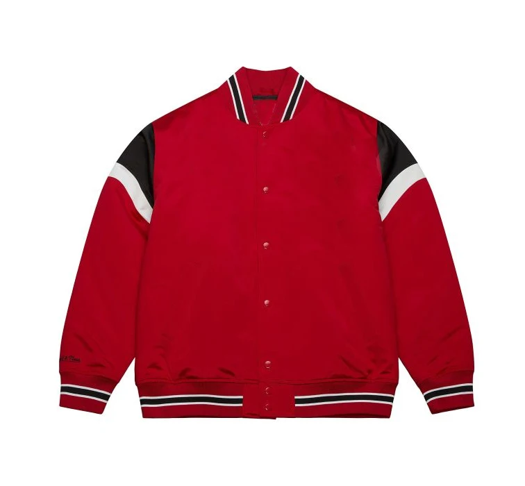 2024 New Fashion Style Satin Varsity Jacket Men Basketball Jacket