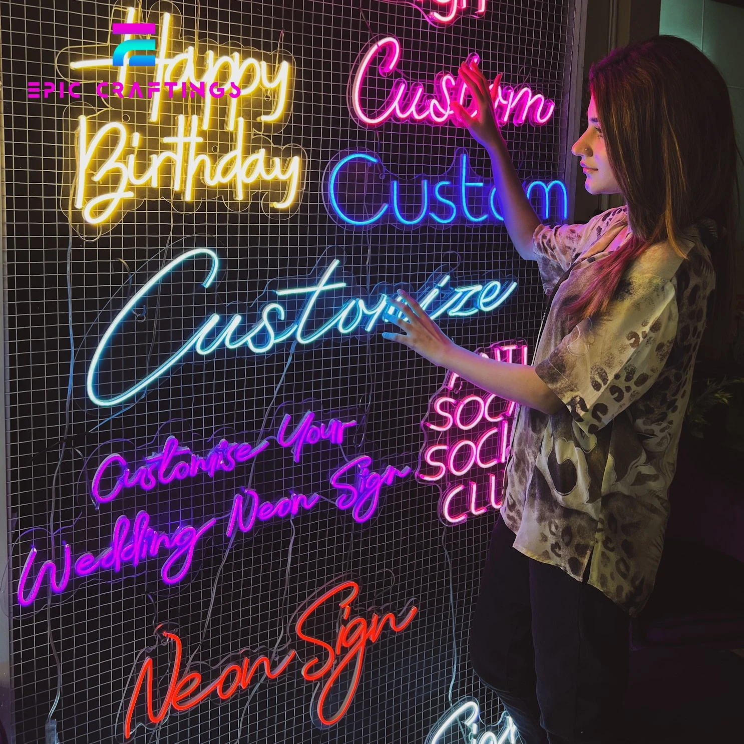 Nsatmosphere OEM Custom Vintage LED Neon Flex Sign Neon Decor Lights Silicone Game Decor Lights RGB Waterproof Acrylic+neon Flex