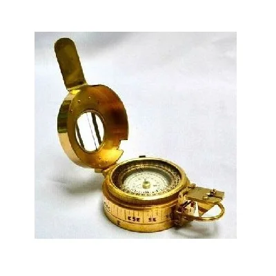 Top Selling Nautical Compass Smooth Etched Retro Style Vintage Pirate Coin Solid Brass Outdoor Gadgets for Hiking