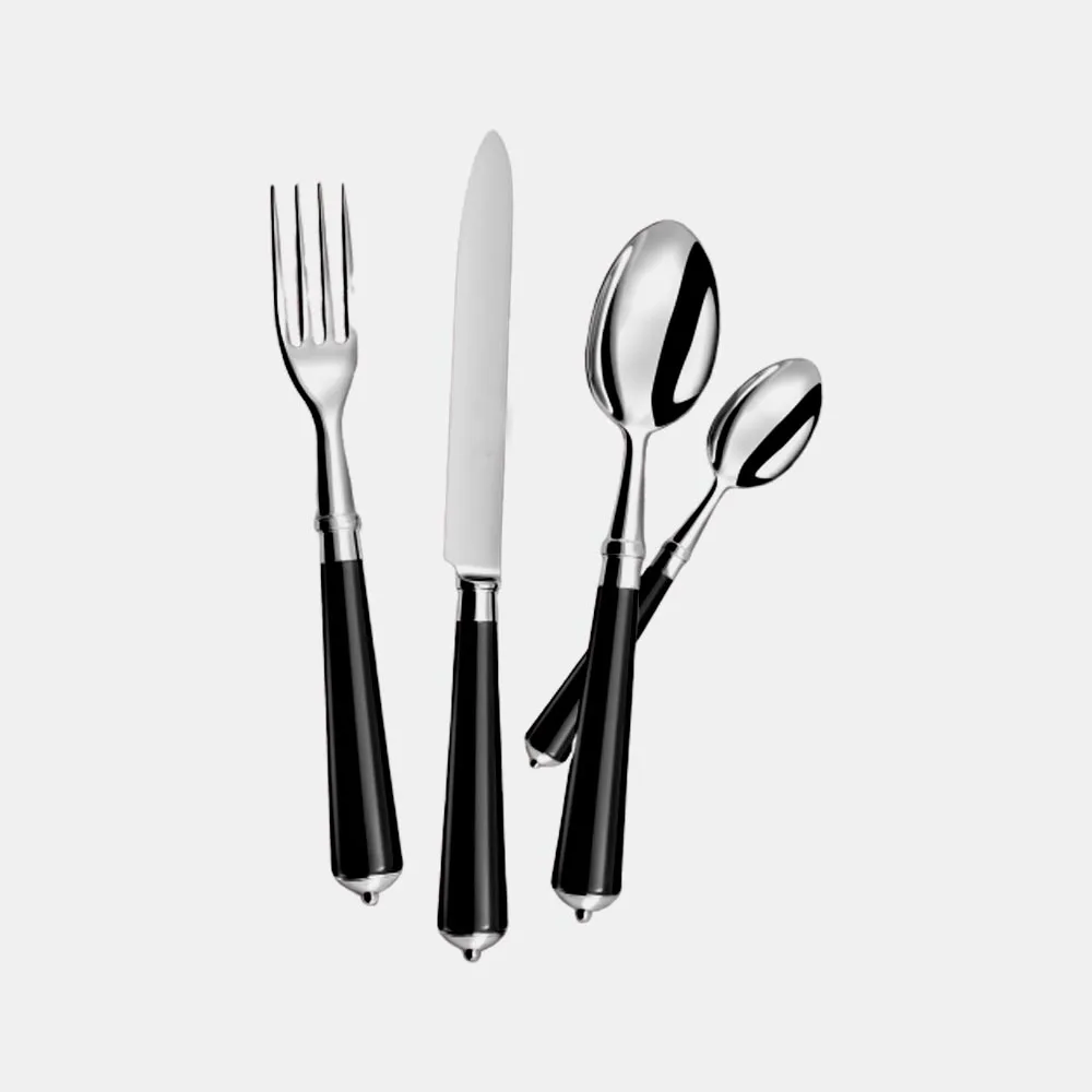 Strong Wholesale Cheap Price Indian Supply Metal Hotels Cutlery Silver Plated Flatware Set for Global B2B Marketplace