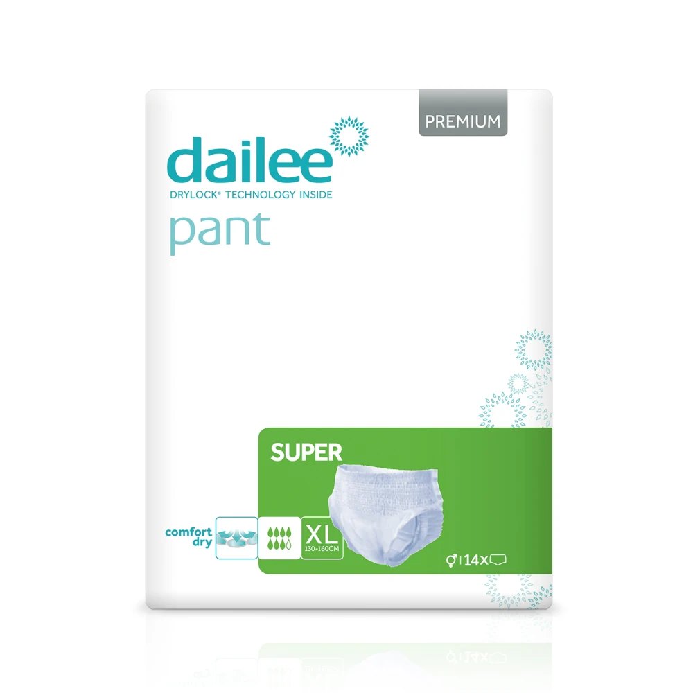 Top Quality Disposable Underpads Dailee Pant Super XL Premium Adult Care Incontinence 7 Drops Innpovative Technology