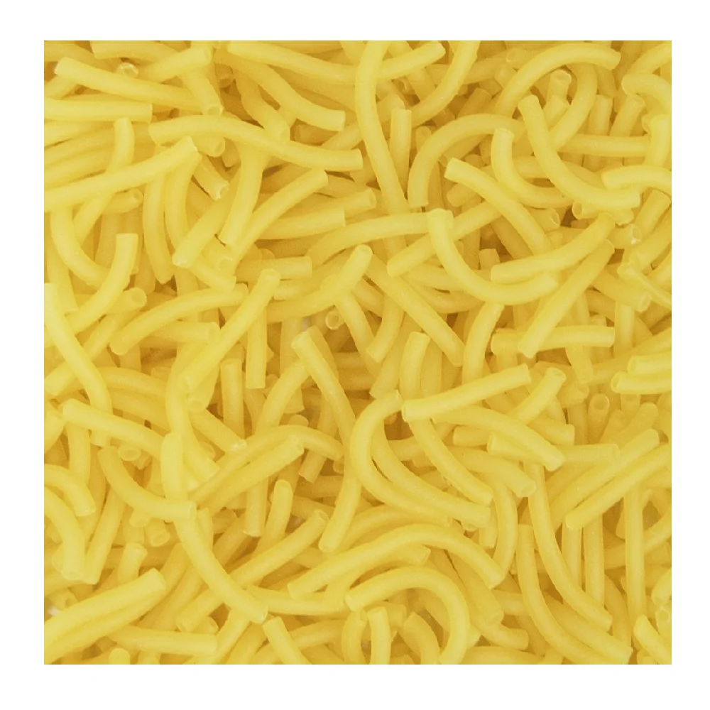HACCP Certification Grain Noodle Products Skinny Long Shape Yellow Color Macaroni Rice Pasta With 24 Months Shelf Life