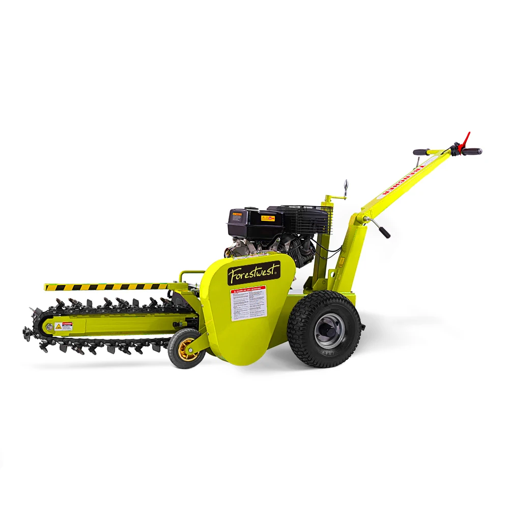 600MM Trencher 15hp Petrol Walk Behind Mini Chain Trencher Machine Mini BM689