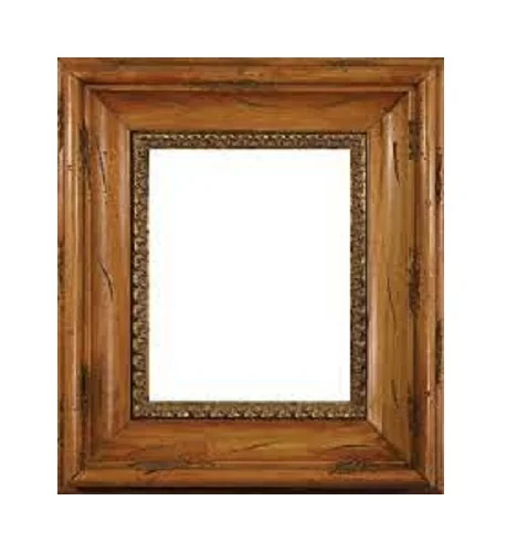Wholesale Wooden Customized Shape Picture Mirror Frame Photo Frame Natural Wooden Texture Mdf Photo Frame Bulk Quantity