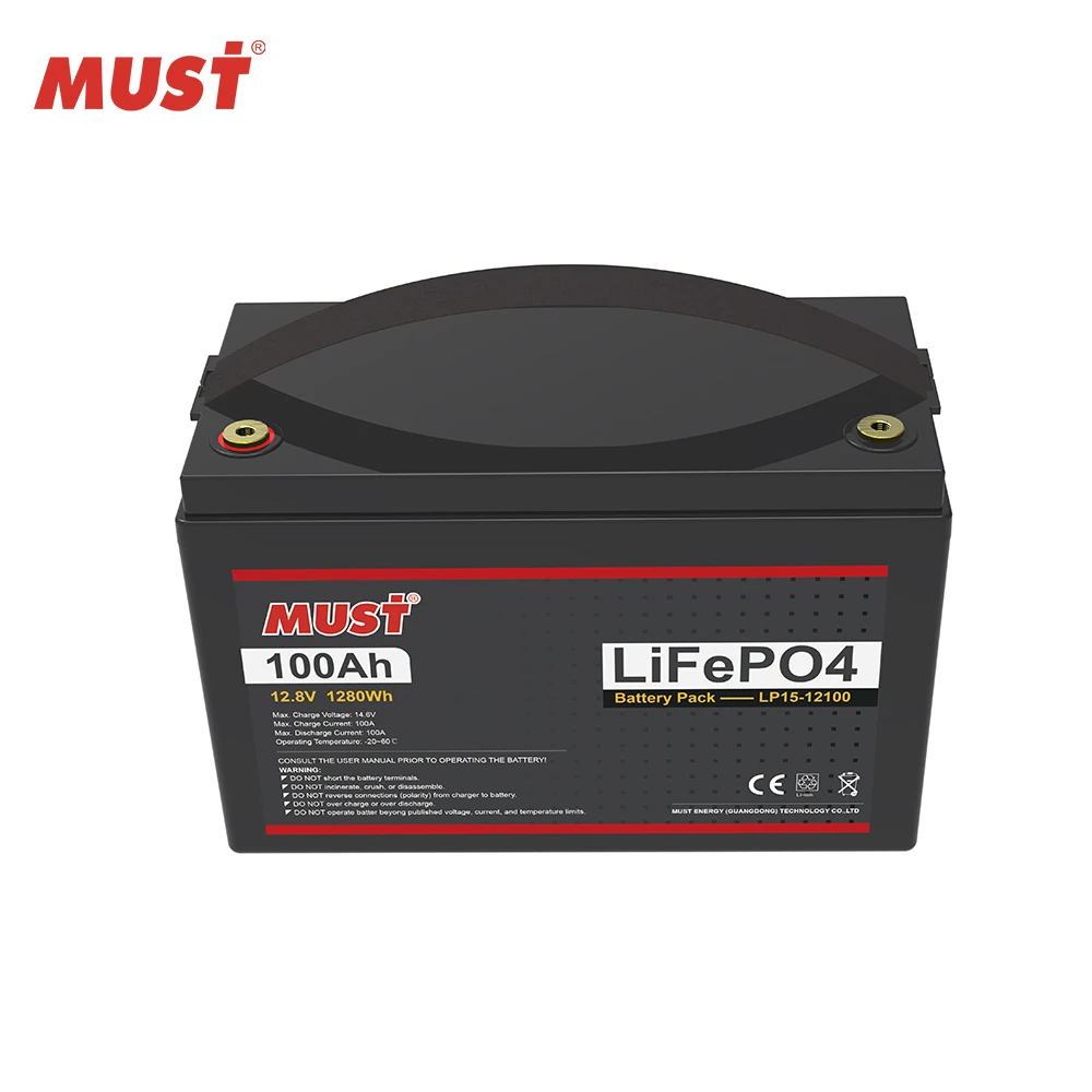 Must LP15-24100 2.4kwh Lithium Ion Battery 24vdc 100ah Home Use Hot Selling in Ecuador Market