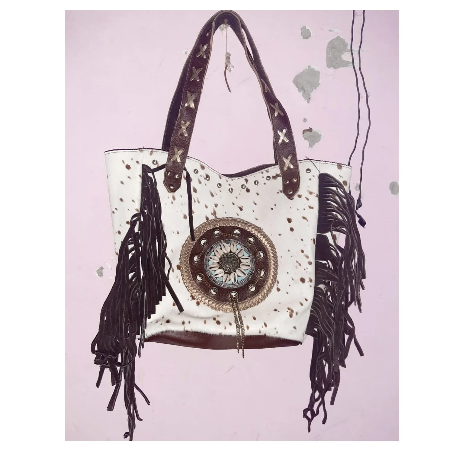 Genuine Leather Tote Bags Men Women Wholesale Evening Bag Canvas and Leather Shoulder bag Guru Kirpa Export House