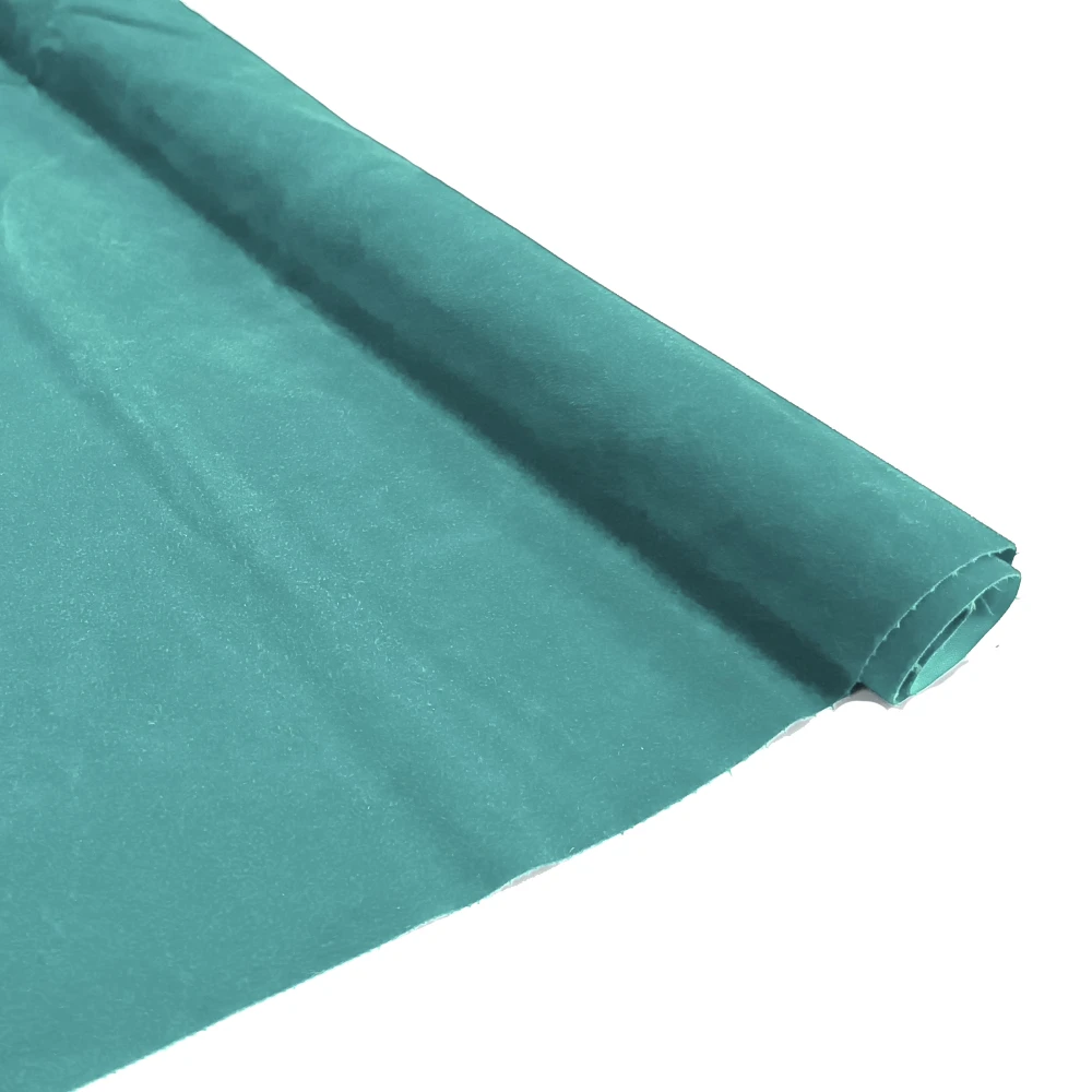 Customize Rayon Non woven RWS Series 58 inch flocked velvet fabric Blue RWS55-519