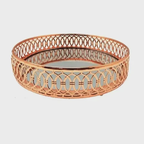 Hottest Sell Iron Metal Rectangular Shape Natural Finishing Food Serving Tray Home Hotel Restaurant Used Serveware Tray