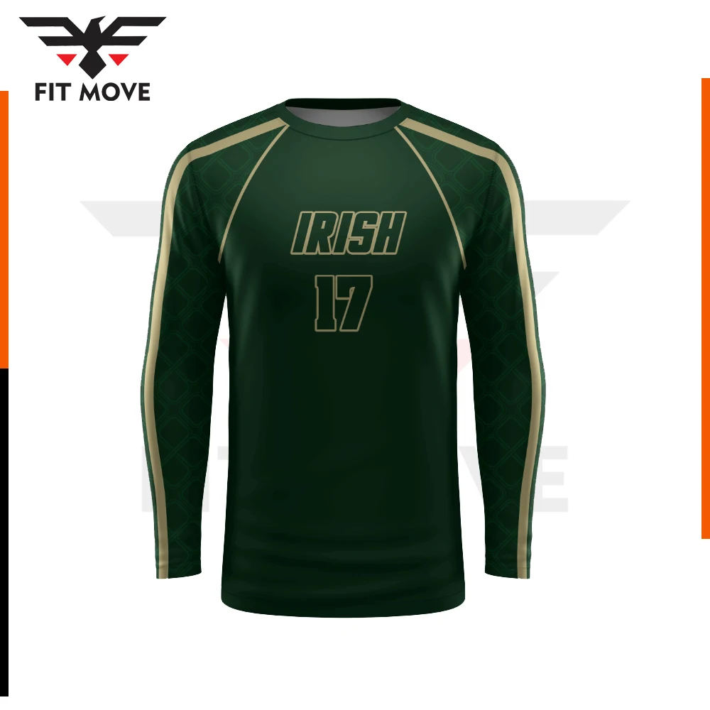 wholesale polyester quick dry Men And Women Long Sleeves t shirt sport running marathon sublimation full print T Shirt