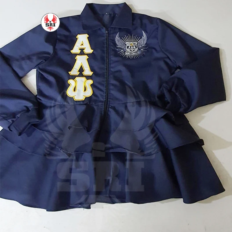 Alpha Lambda Psi Soror Embroidery Women Peplum Blazer | ALP Sorority Embroidered Ladies Custom Style Casual Blazers