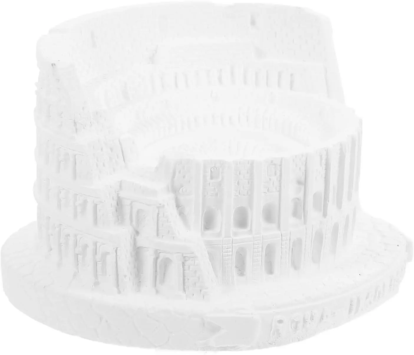 Modern Plaster Sculpture Relief Colosseum Building Incense Burner Home Decoration Creative Living Room Aromatherapy Figurines