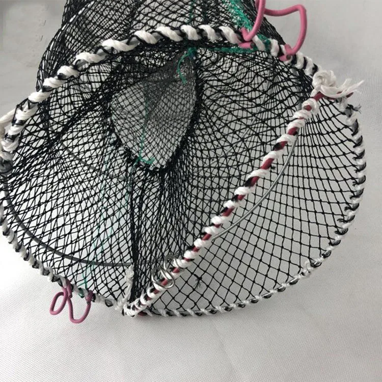 Fishing Crab Traps Fish Minnow Crawfish Trap Cage Collapsible Lobster Shrimp Pot with 4 Twine Ropes for Outdoor Fishing Net Trap