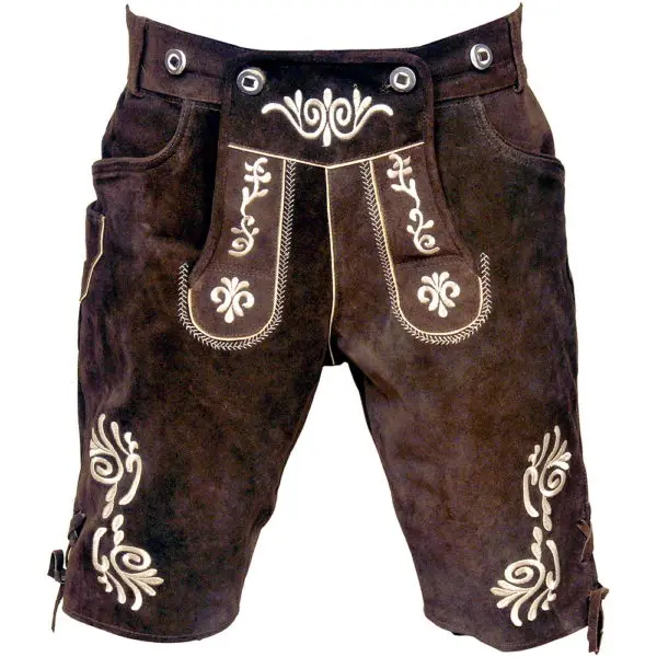 bavarian suede lederhosen trachtenlederhose knee length lederhosen kniebund lederhosen