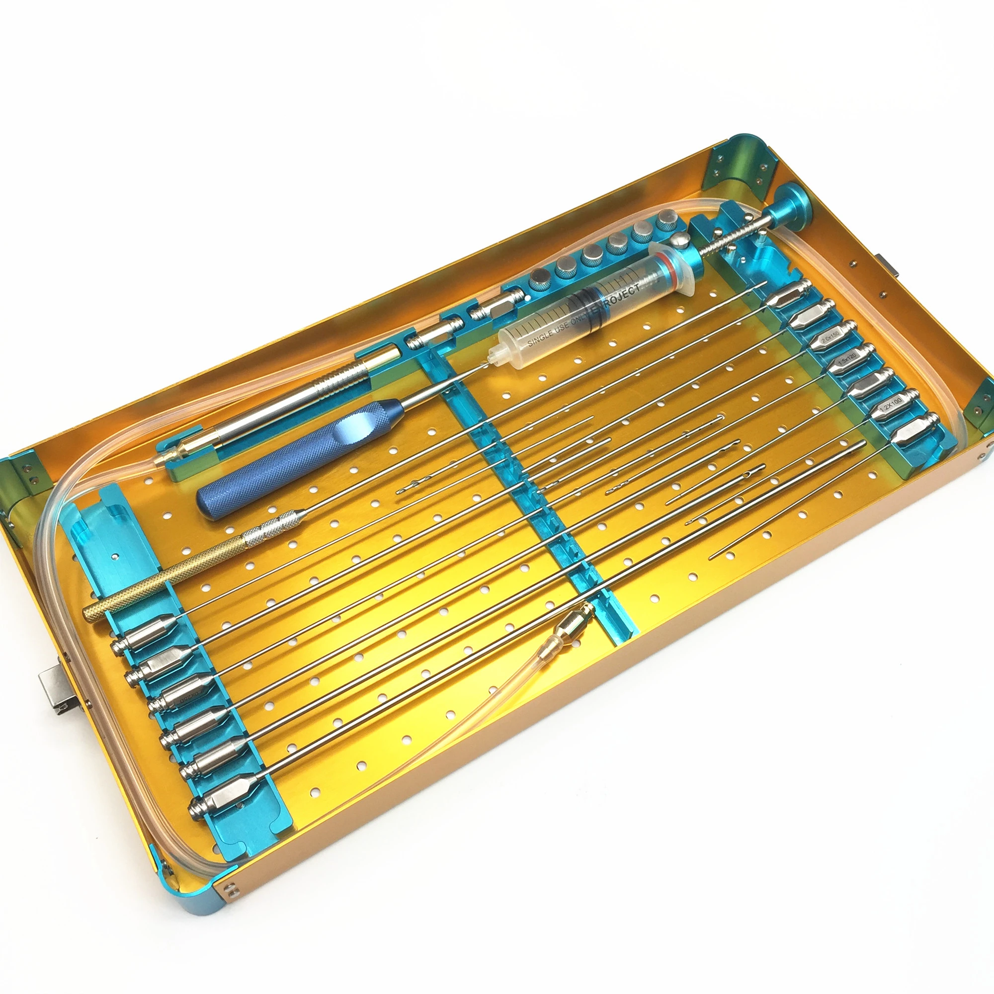 liposuction cannula luer lock medical stainless steel tube with aluminum lock different types and sizes