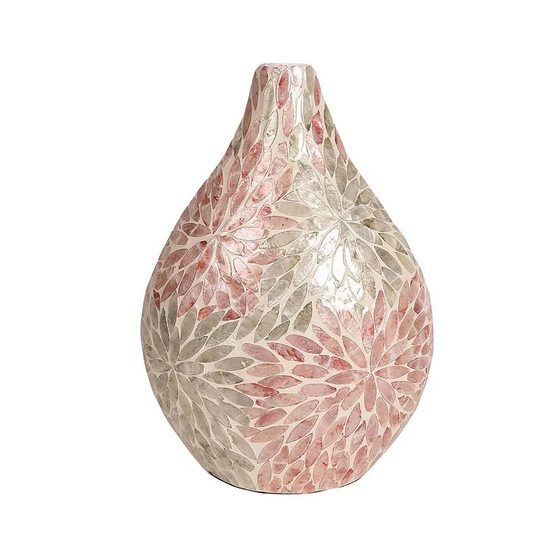 Best Collection Capiz Mother of Pearl Vases For Flowers Customize Package