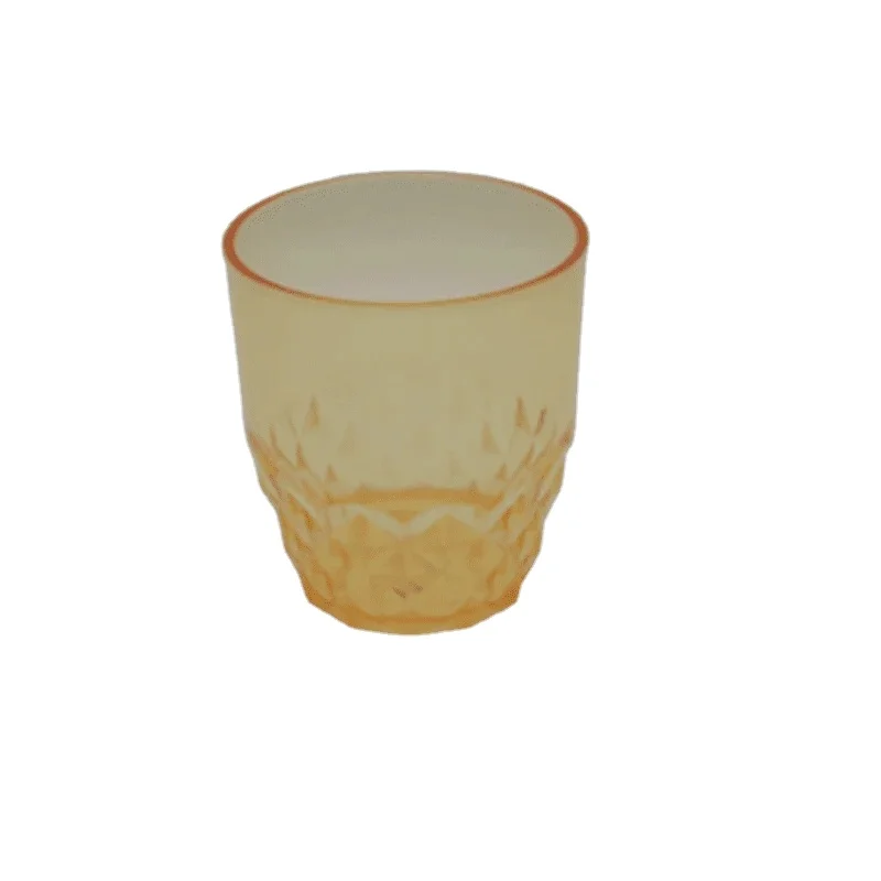 Hgh-quality Acrylic Leaves Cut DOF Glass Cup Elegant durable drinkware featuring unique leaf designs, perfect for any occasion