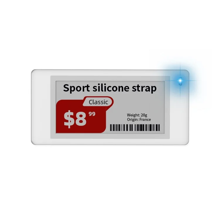 MinewTag Super Slim 9.4mm Thickness Shelf E-Tags ESL BLE System Display Fruit Price Labels Wifi Gateway Electronic Shelf Label