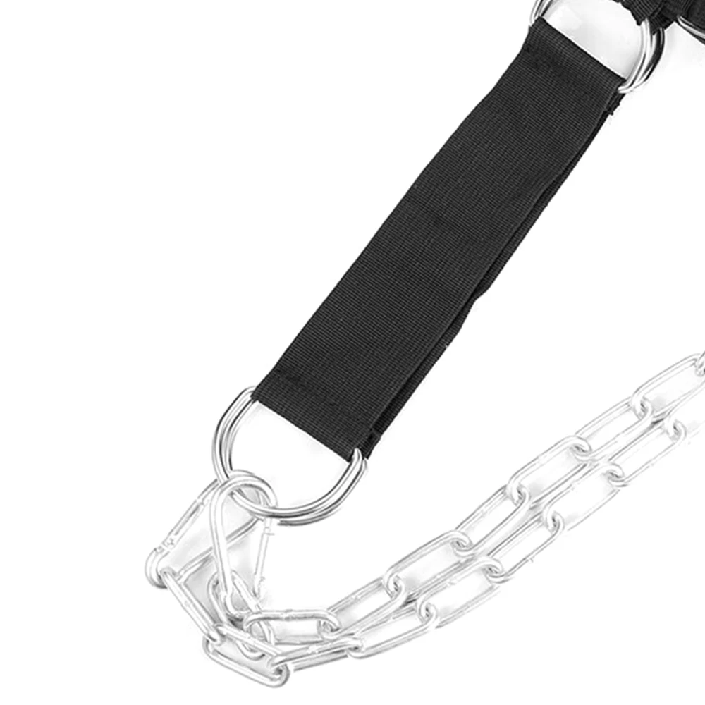 New Head Harness Exercise Strap With Chain Adjustable Neck Power Training Belt Gym Fitness Weightlifting Equipment