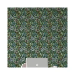 High Italia Quality Green and Multicolor Design Removable PVC Adhesive Patch Wallpaper For Office Design