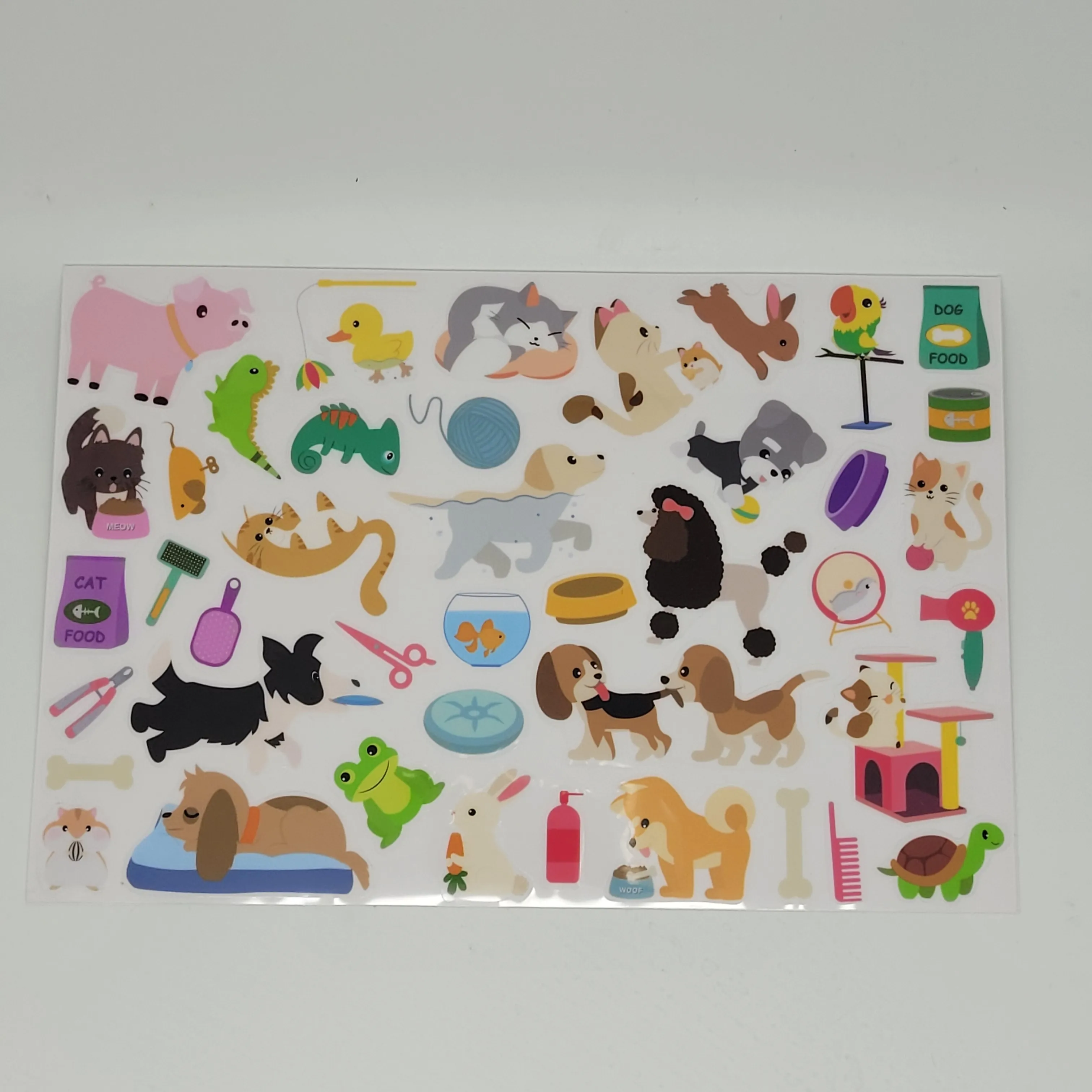 Custom Kids Cartoon Decorative TPE Reusable Resin Sticker Waterproof No Glue Bathroom Accessory for Promotional Gifts