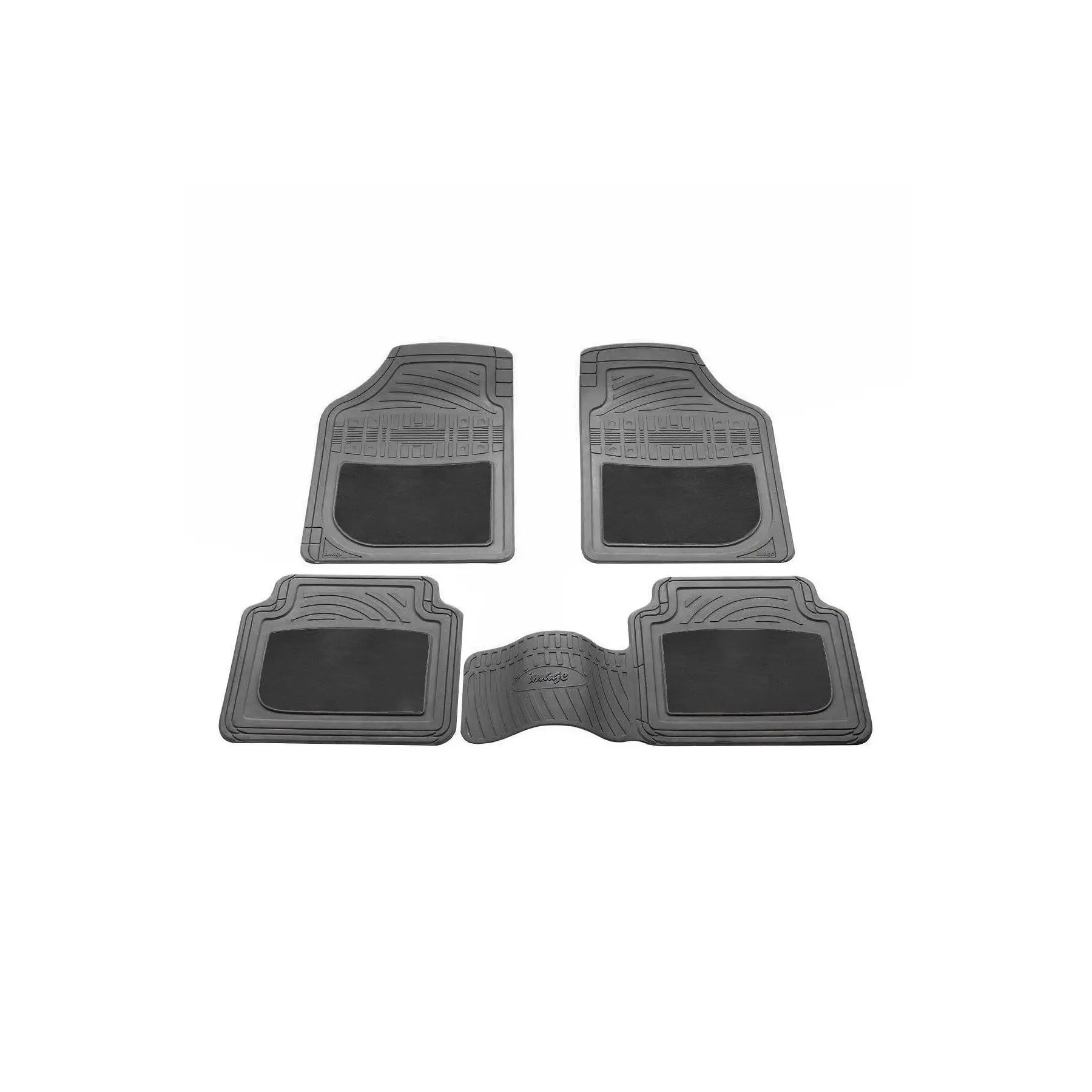 Alfa Romeo Mito Floor Mat Gray Half Carpet Full Rubber