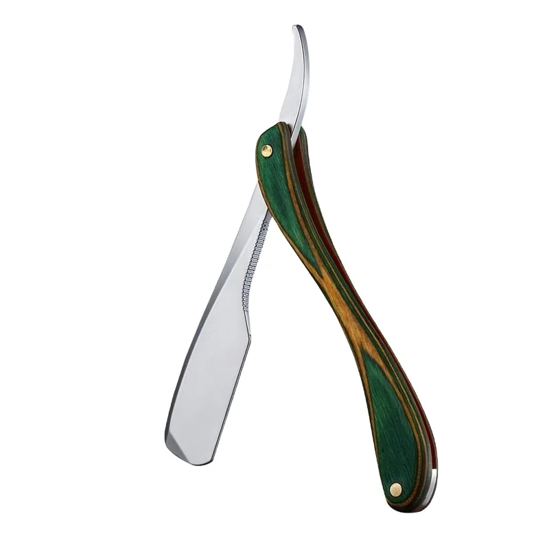 Wholesale 2024 Straight Manual Razor Hairdressing Knife Eyebrow Shaving Stainless Steel Straight Men Shaving Barber Razor