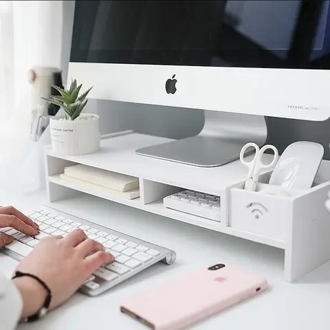 Computer Monitor Stand Riser Double-layer monitor bracket Desktop Organizer Computer Monitor Stand for Screen  Laptop Printer