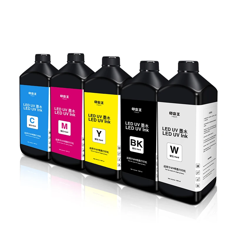 1000ml Hard Uv Ink For I3200 I1600 Xp600 4720 Dx5 Dx7 L1800 1390 Tx800 Uv Led Printer Wall Printer Uv Dtf Printers