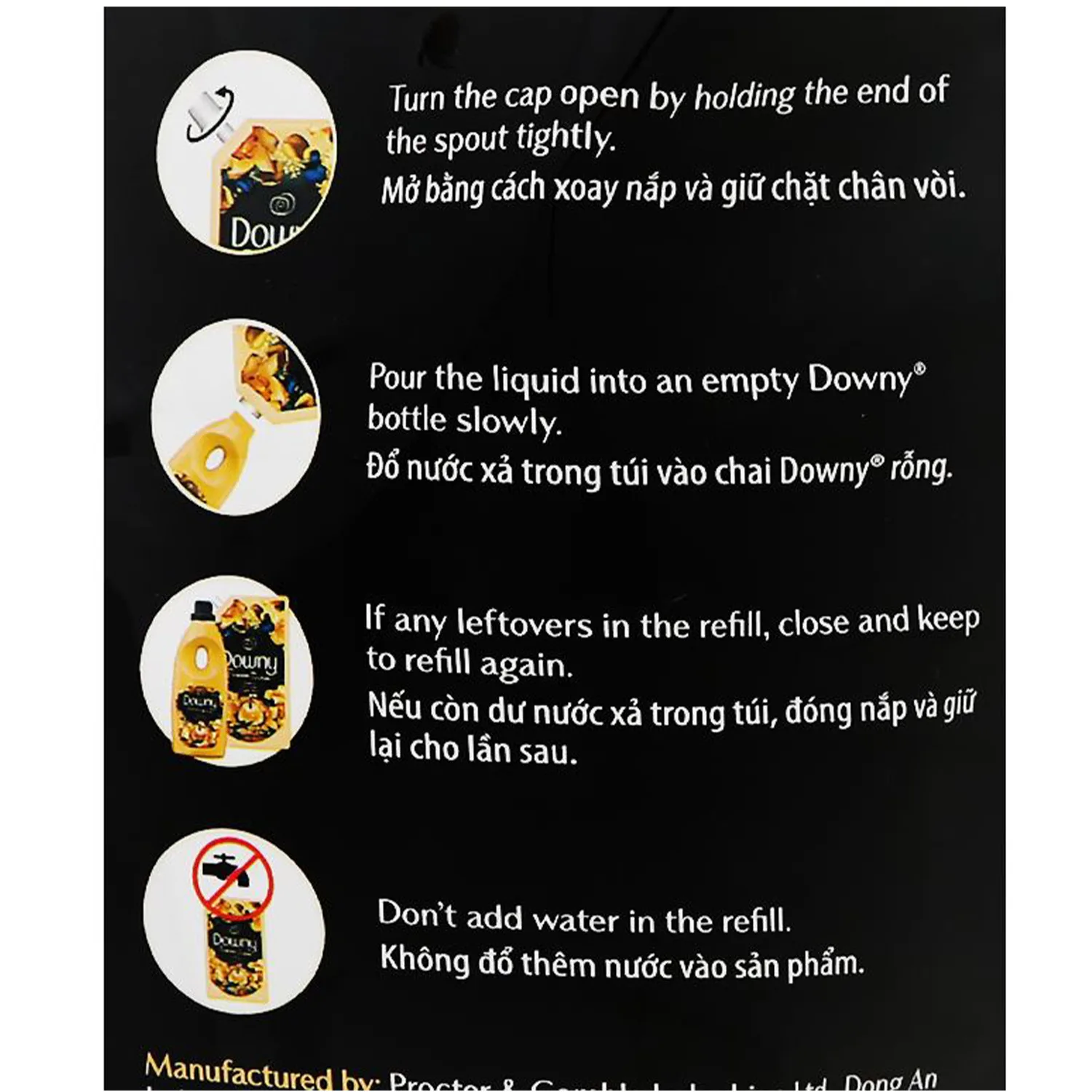 Household Chemicals Dow-ny fabric conditioner softener 1.35L (Daring) -Odor booster liquid after washing-Laundry Fabric Softener