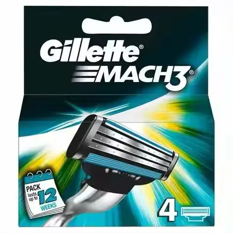 Gillette Fusion 5 Razor Blade Refills, 12 Cartridges/  Gillette Fusion 5 and Mach 3 Razors Effective Before After Shaving Tool