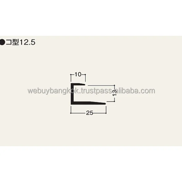 Ceiling plastic transition pvc transition for ceiling Ko gata 12.5 2420mm. building material