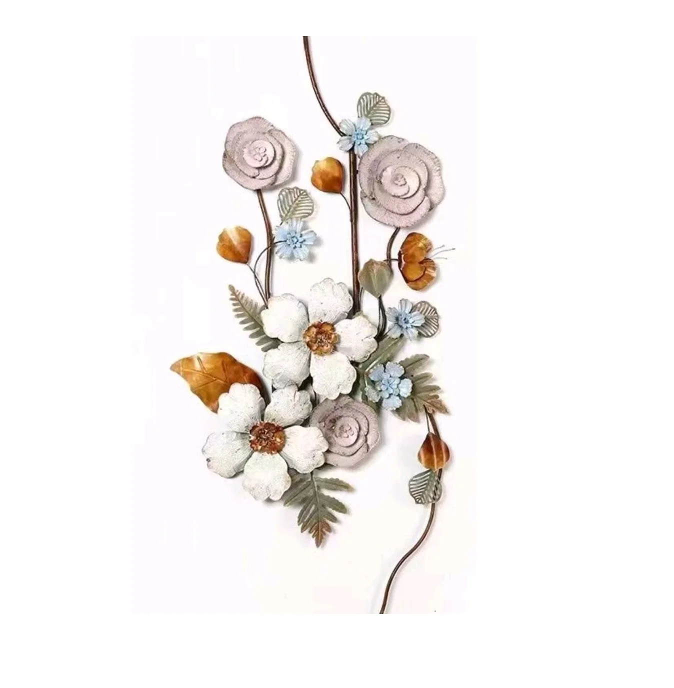 Factory Custom Light Luxury Garden Wall Hangings Decoration Metal Tree Decor Deer Family Metal Wall Art