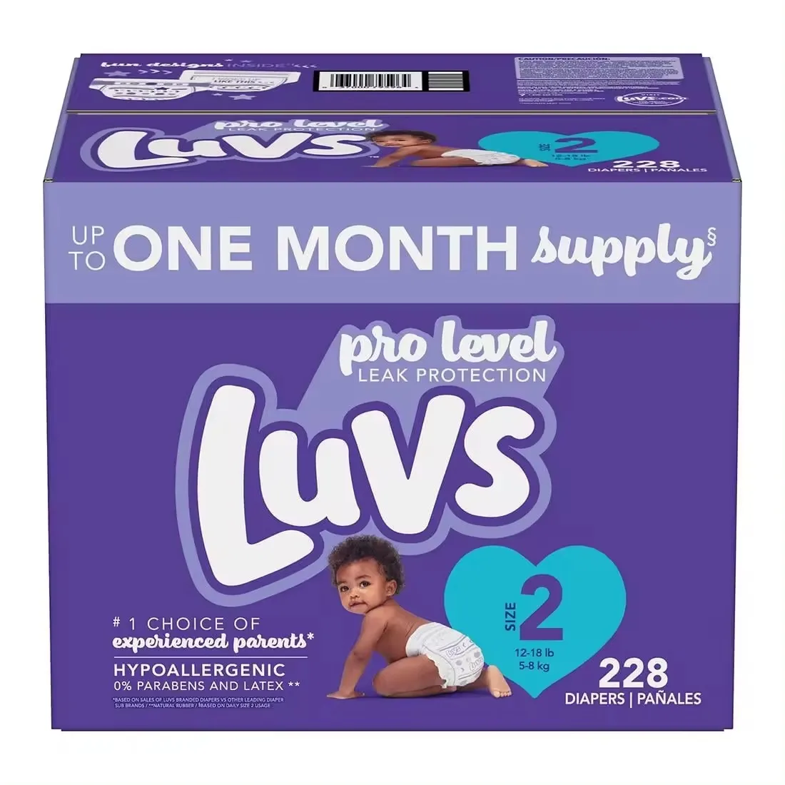 100% оригинальные детские подгузники Luvs Pampers