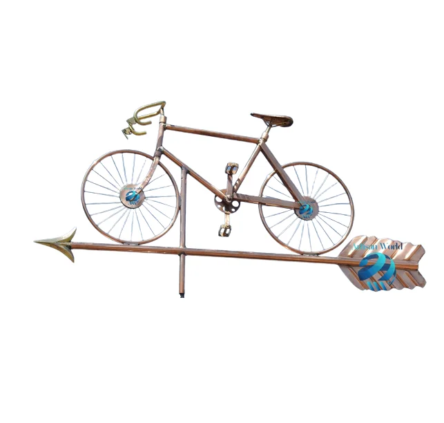 Modern Bicycle On Arrow Weathervanes Eye Catching Piece Add Classic Look For Your Home Outdoor Rooftop Garden Decoration