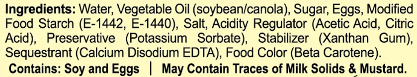 Creamy Mayonnaise-2 Liter Pouch  16 Liter Pack Creamy Mayonnaise Export Quality Light Mayonnaise