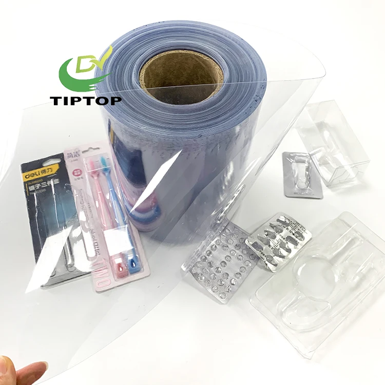 Tiptop высокого качества 0 5 мм 8 1 толщиной антистатический прозрачный пластиковый жесткий рулон пленки из ПВХ для термоформовочных коробок