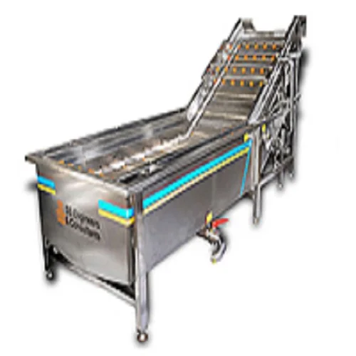 Chilli Cucumber Carrot Onion Diced Radish Washing Cutting Processing Line And Washing Machine