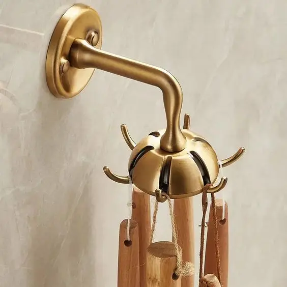High-end antique-look stainless steel hooks for modern bathroom decor silver polished finished