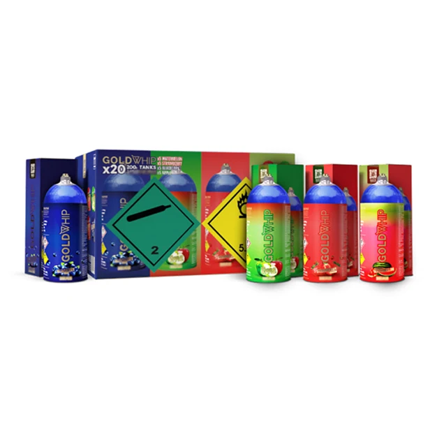 Latest Selling Premium Quality Kitchen Dessert Tool 200g Aluminium Flavoured Whipped Mini Cream Chargers at Good Price