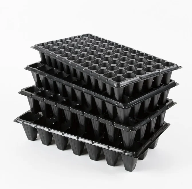 Hot Sale Eco Friendly Seedling 128 162 200 Cell Vegetable Fruit Nursery Seeding Tray Propagation Tray