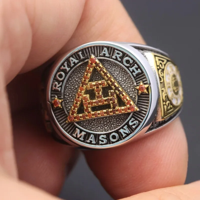 Holy York Rite Royal Arch Chapter Masons Masonic Solid Sterling Silver Ring Masonic Embroidered Masonic Grand Hotel Fringe